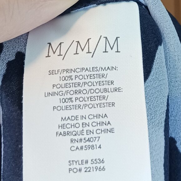 #128 3/$18 - Cabi Blue/Gray Tank Top Size Medium - Picture 6 of 6